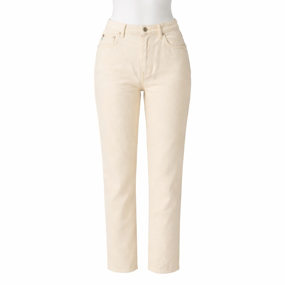 Size 32 Moschino Jeans Women’s Vintage Beige Straight‎ Leg Pants Y2K Italy